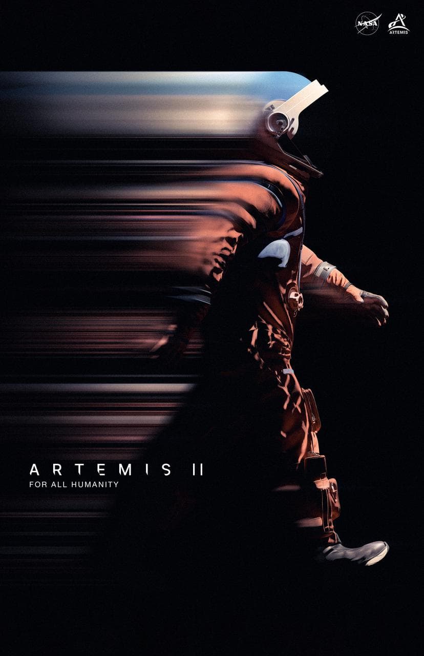 Artemis II нислэгийн постер